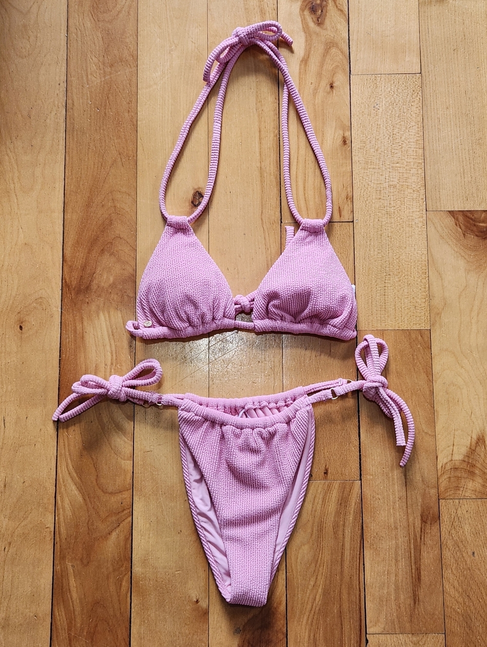 Rhythm Isla Rib Tri Top & Itsy Bottom Bikini Set - S
